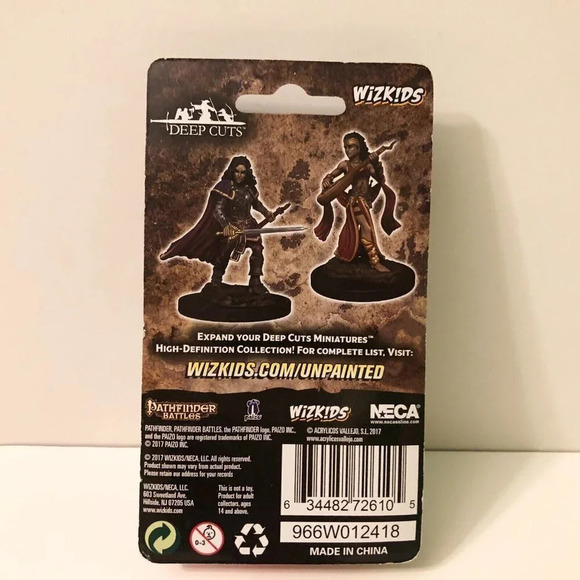 Pathfinder Battles Human Female Bard  HD Unpainted Miniatures Deep Cuts - Picture 9 of 12